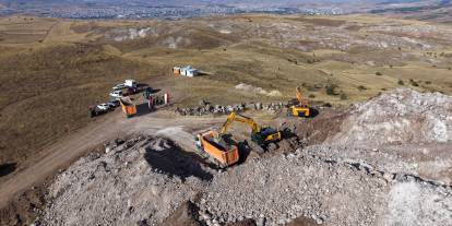 Sivas Belediyesi Çerçideresi Bazalt Taş Ocağı’nı faaliyete geçirdi