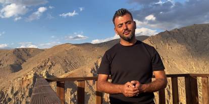 Divriği’de yaban hayatı seyir terasına kadar indi