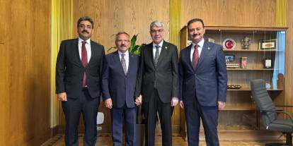 AK Parti Sivas Milletvekili Hakan Aksu’dan TBMM Başkanvekili Yusuf Beyazıt’a Hayırlı Olsun Ziyareti!