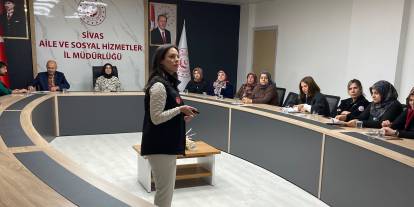 Sivas’ta şiddetle mücadele personeline afet ve acil durum eğitimi