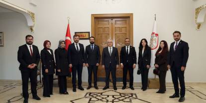 Sivas Barosu yönetiminden Vali Yılmaz Şimşek’e nezaket ziyareti