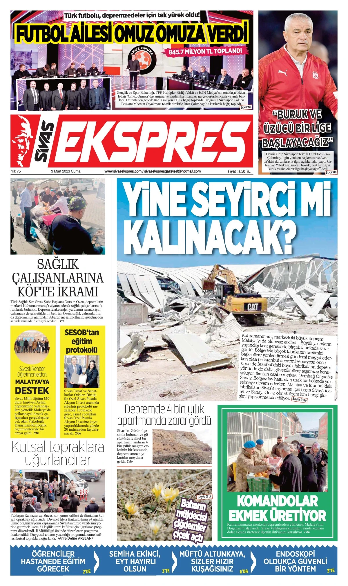 03.03.2023 Sivas Ekspres Gazetesi