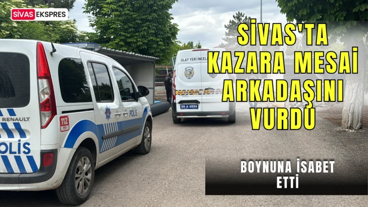 Sivas'ta Kazara Mesai Arkadaşını Vurdu