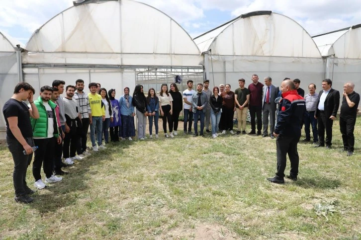 Sivas'ta Öğrenciler Biber ve Domates Fidesi Dikti