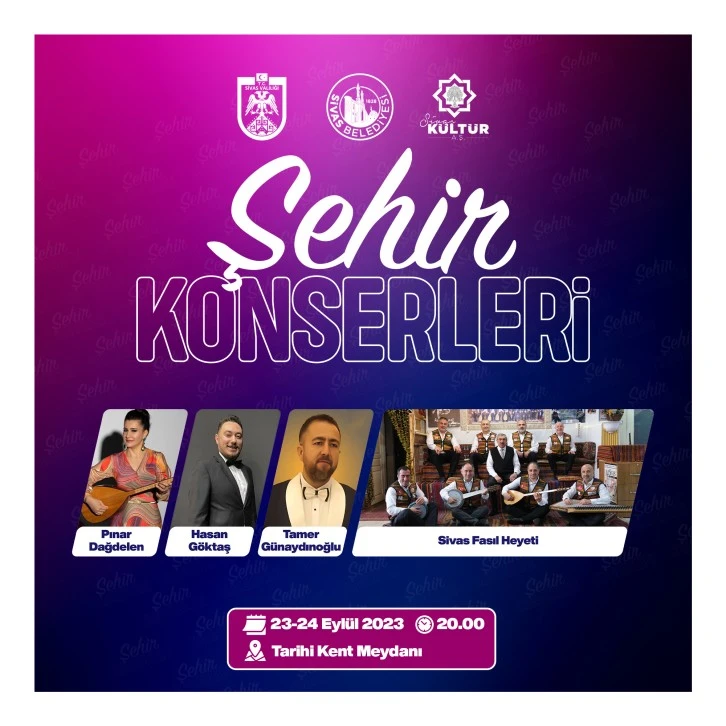 Sivaslılar Şehir Konserleriyle Coşacak