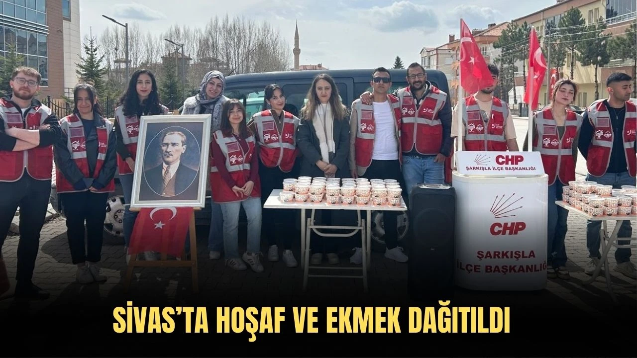 Sivas’ta Hoşaf Ve Ekmek Dağıtıldı