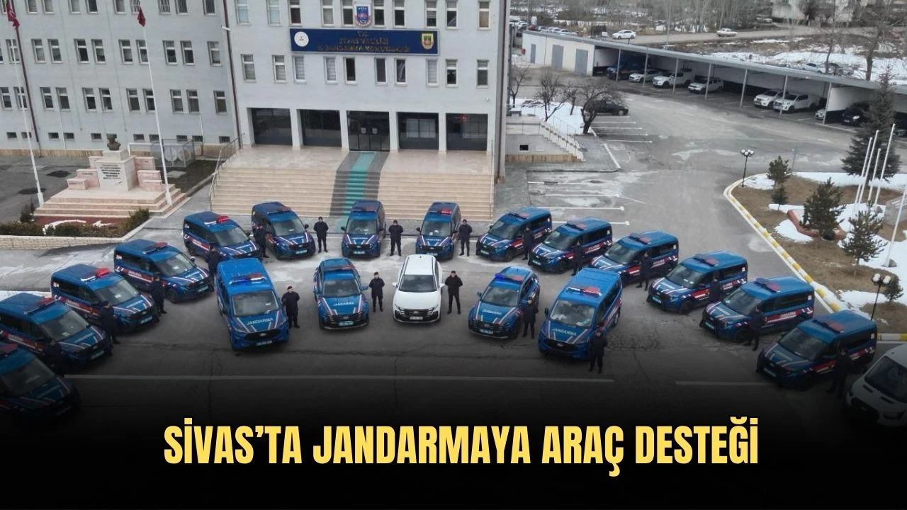 Sivas’ta Jandarmaya Araç Desteği