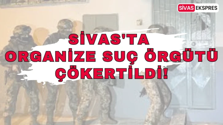 Sivas'ta Organize Suç Örgütü Çökertildi!