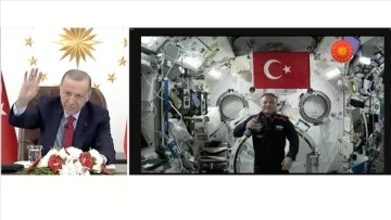  Cumhurbaşkanı Erdoğan, İlk Türk Astronot İle Görüştü