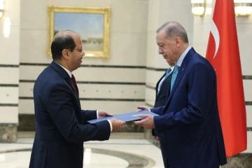 Erdoğan, Mısır Büyükelçisi Amr El Hamamy'i Ağırladı