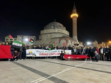 Sivas'ta Filistin İçin Destek Yürüyüşü