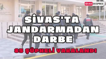 Sivas'ta Jandarmadan Darbe: 85 Şüpheli Yakalandı