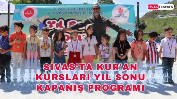 Sivas'ta Kur'an Kursları Yıl Sonu Kapanış Programı
