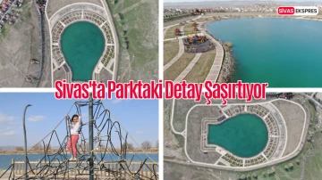 Sivas'ta Parktaki Detay Şaşırtıyor