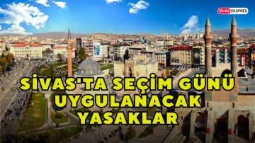 Sivas'ta Seçim Günü Uygulanacak Yasaklar