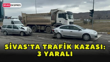 Sivas'ta Trafik Kazası: 3 Yaralı