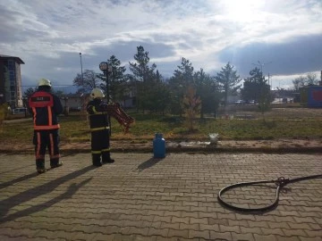 Ulaş'ta Yangın Tatbikatı Yapıldı 